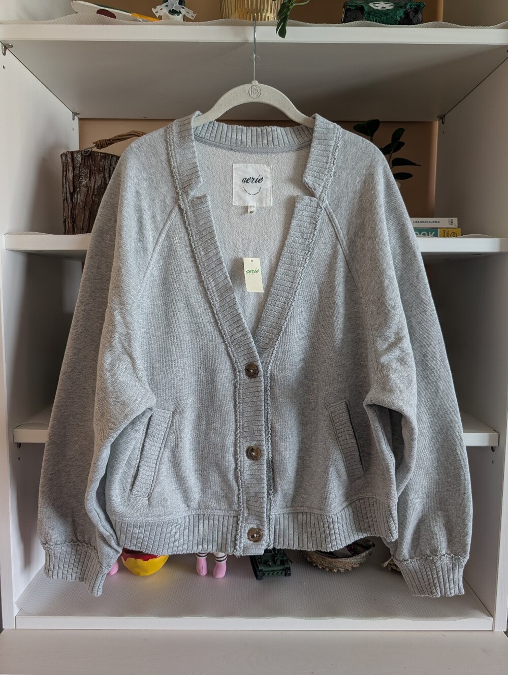 Aerie Fleece Cardigan
